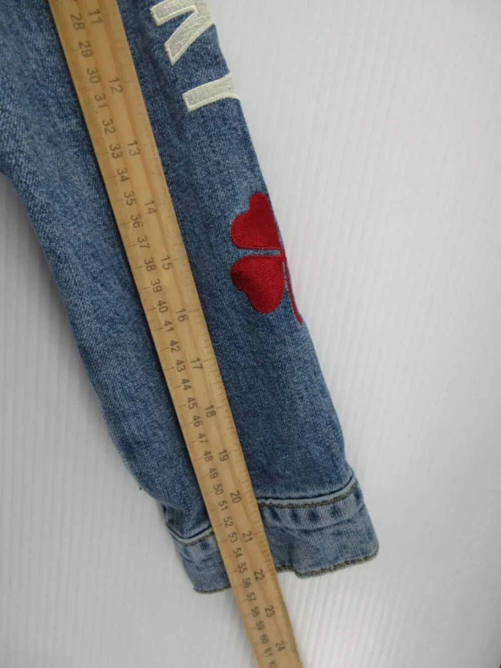 Lucky Brand Jacket Medium Trucker Dungarees Y2K Denim Spell Out Moto